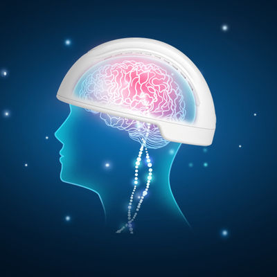 frequência de 810nm Brain Injury Therapy Photobiomodulation Helmet ajustável para Olders