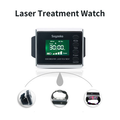 1600mah reduzem o equipamento médico do tratamento do laser do relógio 650nm do laser da pressão sanguínea