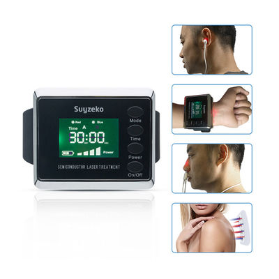 Relógio médico da terapia do laser da pressão sanguínea do relógio do laser do Hyperlipidemia de Suyzeko Digital