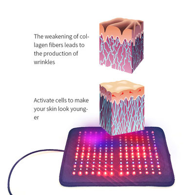Almofada de aquecimento infravermelha personalizada do ombro da esteira 8W*2 da terapia da luz da cor do diodo emissor de luz