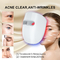 Remoção antienvelhecimento clara vermelha infravermelha facial do enrugamento da máscara 120pcs da beleza